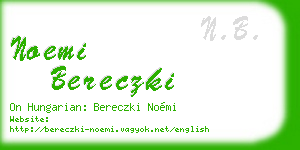 noemi bereczki business card